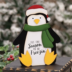 Season To Be Freezin Chunky Penguin Sitter - 7"H
