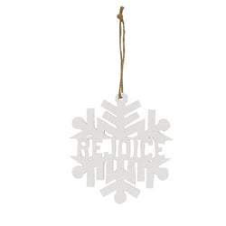 Sparkle Snowflake Word Ornament - 3 Asstd.