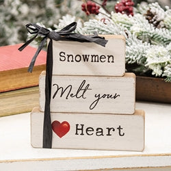 3/Set - Snowmen Melt Your Heart Blocks