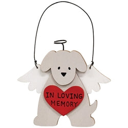Angel Pup Wooden Ornament - 4 Asstd.