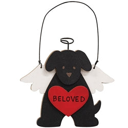 Angel Pup Wooden Ornament - 4 Asstd.