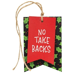 Less Is More Layered Wood Gift Tag Banner - 3 Asstd.