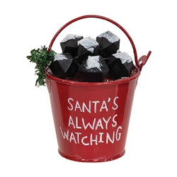 Bucket of Coal Ornament - 3 Asstd.