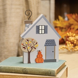 Pumpkin Stack & Fall Tree Chunky House Sitter