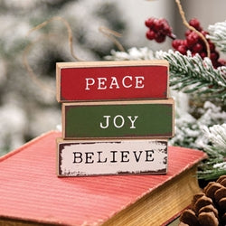 Joy Believe Peace Tiny Mini Stick - 3 Asstd.