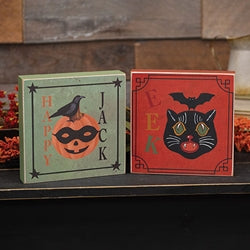 Happy Jack Primitive Box Sign - 2 Asstd.