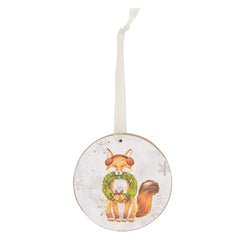 Winter Woodland Friend Round Ornament - 3" - 4 Asstd.