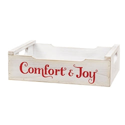 3/Set - Most Wonderful Time of the Year Wooden Crates w/Handles
