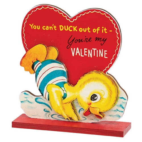 You Can't Duck Out of It Vintage Duck Sitter on Base