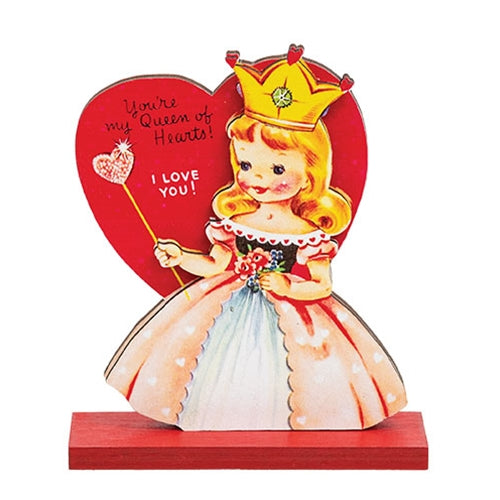 You're My Queen of Hearts Valentine Sitter on Base