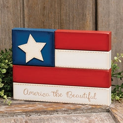 America the Beautiful Flag Block