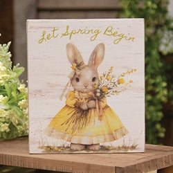 Let Spring Begin Bunny Block