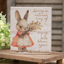 Lets Bloom Again Bunny Block