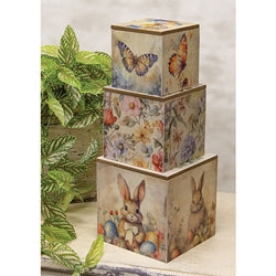 3/Set - Vintage Spring Stacked Boxes