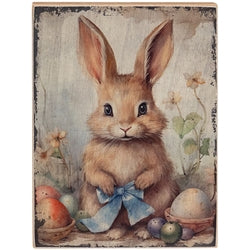 Vintage Easter Bunny Block - 3 Asstd
