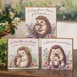 Mother's Love Hedgehog Block - 3 Asstd