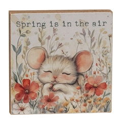Sleeping Mouse Floral Block - 3 Asstd