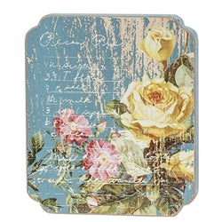 Vintage Rose Pecan Pastry Recipe Block - 2 Asstd