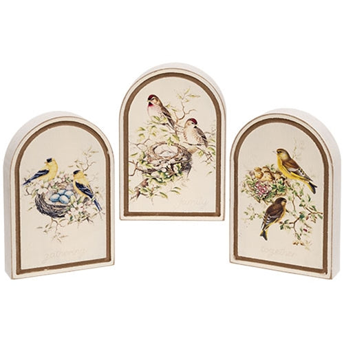 Bird Family Arch Sitter - 3 Asstd