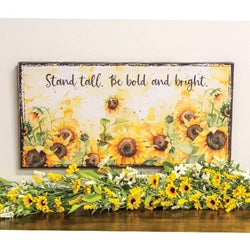 Stand Tall Watercolor Sunflower Sign