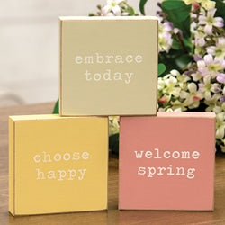 Choose Happy Block - 3 Asstd