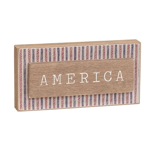 America Striped Block