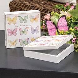 Butterfly Grid Hinged Box - 2 Asstd