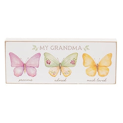 Grandma Mom Friend Butterfly Block - 3 Asstd
