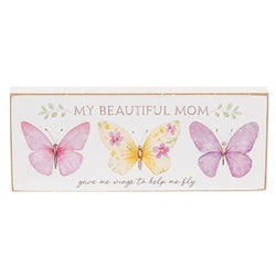 Grandma Mom Friend Butterfly Block - 3 Asstd