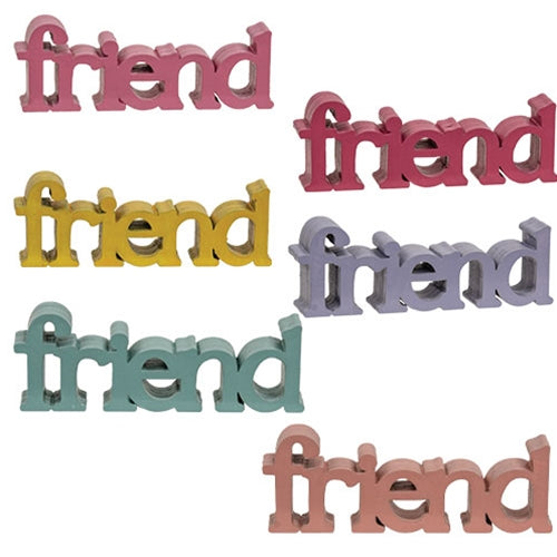 Friend Word Sitter - 6 Asstd