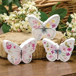 Floral Butterfly Sitter - 3 Asstd