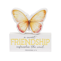 2/Set - Bible Verse Butterfly & Block Sitters - 3 Asstd
