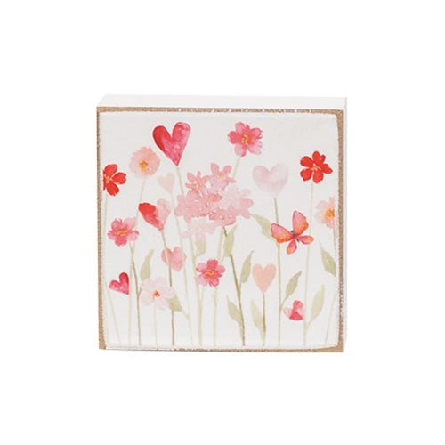 Kinda Obsessed 2" Square Block - 4 Asstd