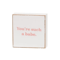 Kinda Obsessed 2" Square Block - 4 Asstd