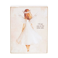 Angel Watching Block - 3" x 4" - 3 Asstd