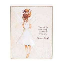 Angel Watching Block - 3" x 4" - 3 Asstd