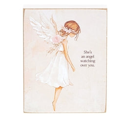 Angel Watching Block - 3" x 4" - 3 Asstd