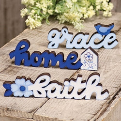 3/Set - Grace Faith Home Word Sitters