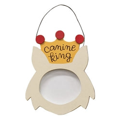 Dog Shape Frame Ornament - 3 Asstd