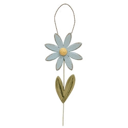Distressed Wood Daisy Hanger - 2 Asstd