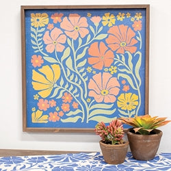 Flower Framed Print - 17-1/2" Sq.