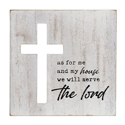 Cut Out Cross Box Sign - 3 Asstd