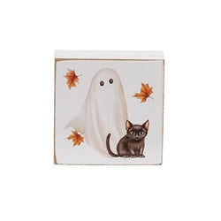 Welcome Scaredy Cat 2" Sq. Block - 4 Asstd.
