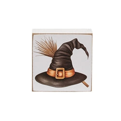Welcome Scaredy Cat 2" Sq. Block - 4 Asstd.