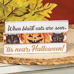 Vintage Halloween Cat Mini Stick - 3 Asstd.
