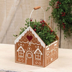 Wooden Gingerbread House Tote With Handle