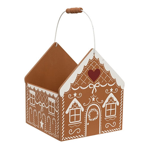 Wooden Gingerbread House Tote With Handle