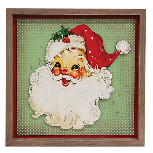 Nostalgic Santa Shadowbox Frame - 13.5" sq
