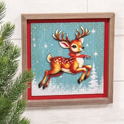 Nostalgic Reindeer Shadowbox Frame - 11.75" sq