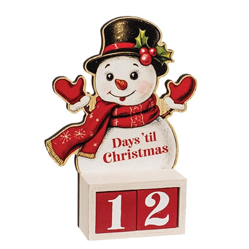 Days 'til Christmas Nostalgic Wooden Christmas Countdown